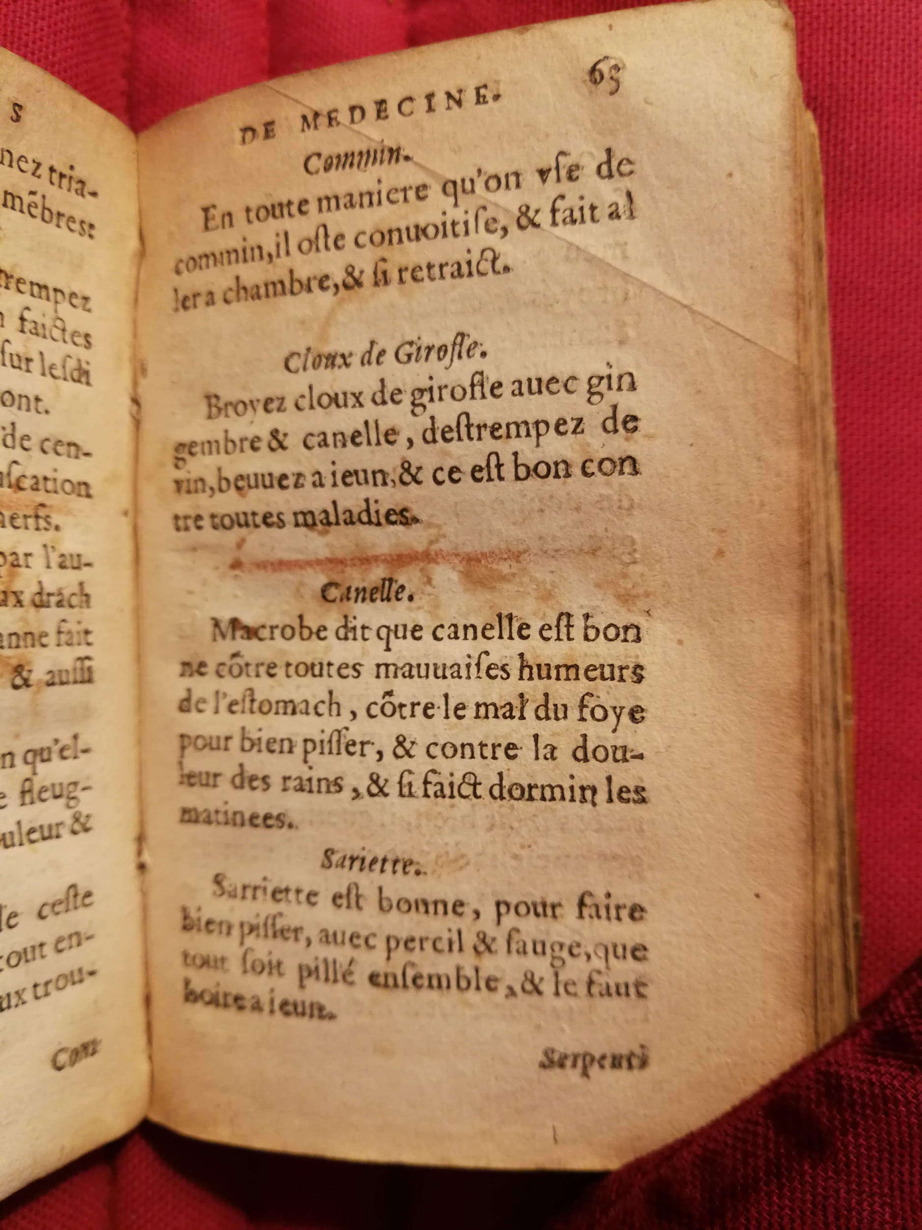 1586 - Benoît Rigaud - Trésor des fleurs et secrets de médecine - Sainte-Geneviève 1586 - Benoît Rigaud - Trésor des fleurs et secrets de médecine - Sainte-Geneviève