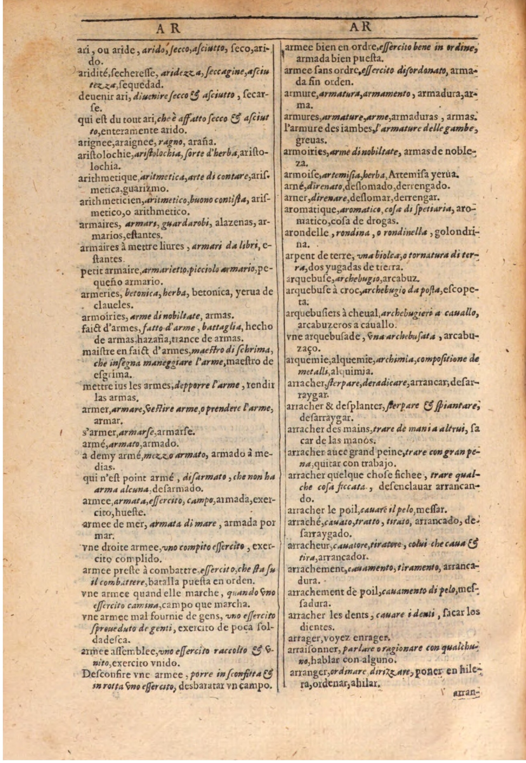 1609 - Philippe Albert et Alexandre Pernet - Trésor des trois langues française, italienne et espagnole (Seconde partie) - BSB Munich 1609 - Philippe Albert et Alexandre Pernet - Trésor des trois langues française, italienne et espagnole (Seconde partie) - BSB Munich