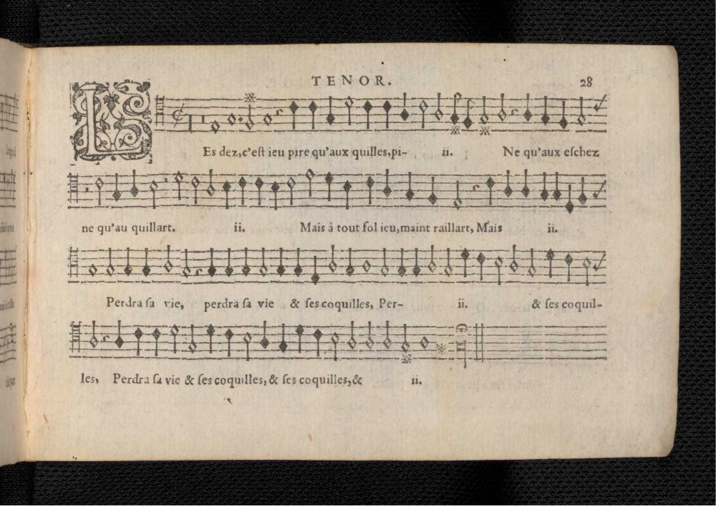 1576 - [Pierre de Saint-André] - Trésor de musique d’Orlande de Lassus Tenor - KBR Bruxelles