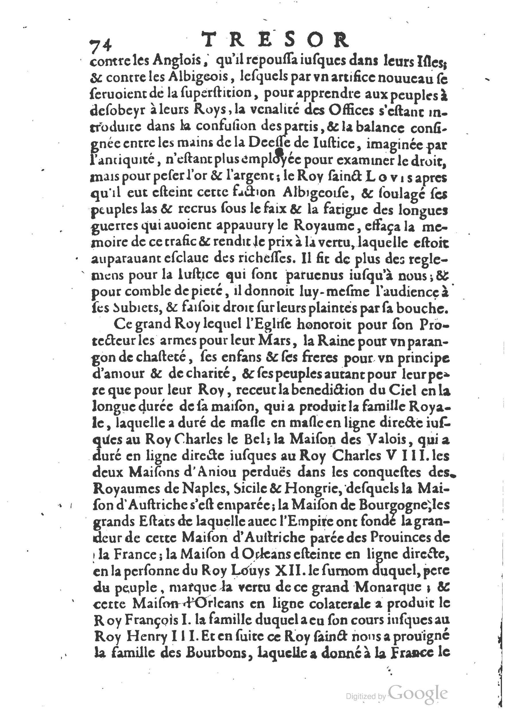 1654 - Michel Bobin - Trésor des harangues, remontrances et oraisons funèbres - BM Lyon