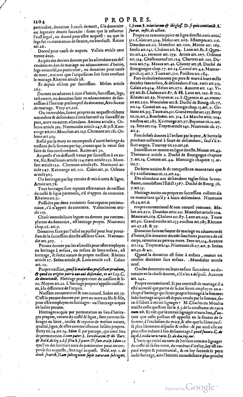 1629 - Veuve Nicolas Buon - Trésor du droit français (21754 T. 2) - BM Lyon