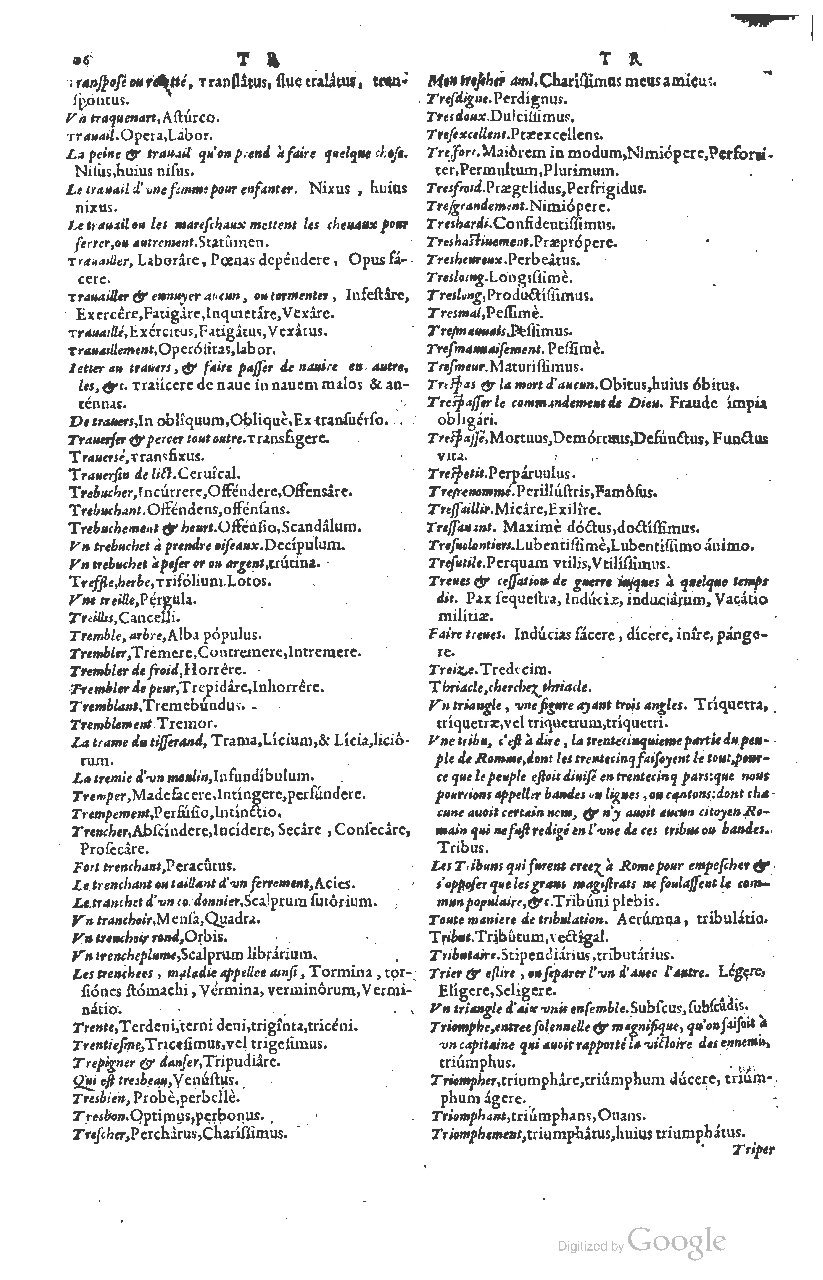 1585 - Simphorianum Beraud et Stephanum Michaëlem - Trésor des mots et traits français - Barcelone