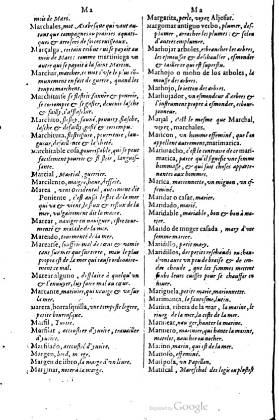 1621 - Adrian Tiffaine - Trésor des deux langues espagnole et française - BM Lyon
