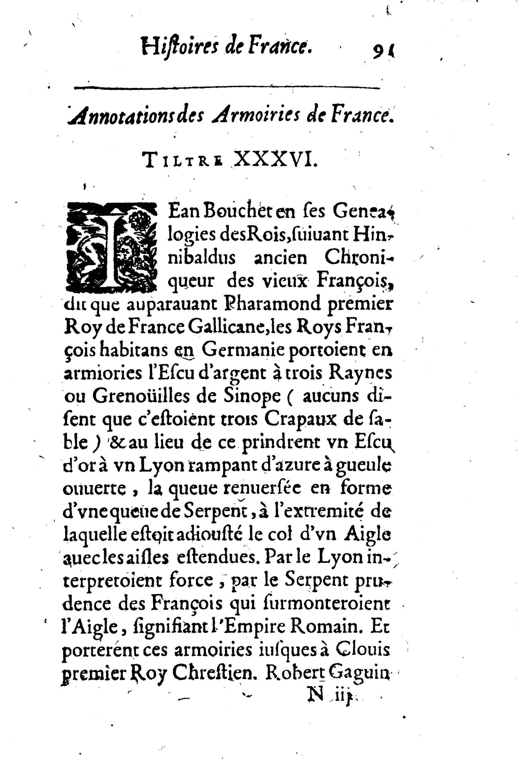 1633 - Jean Corrozet - Trésor des histoires de France - BM Lyon 1633 - Jean Corrozet - Trésor des histoires de France - BM Lyon