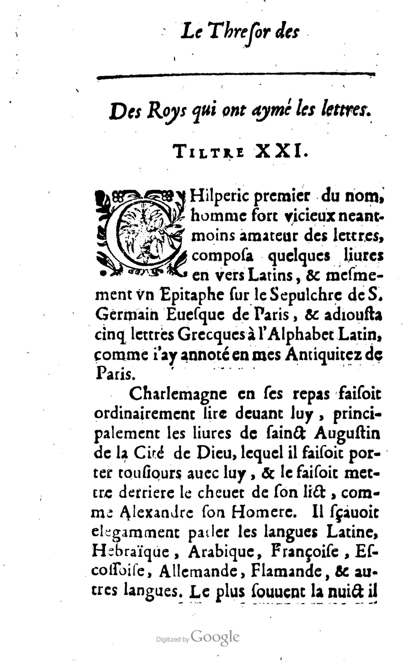 1638 - Jean Corrozet - Trésor des histoires de France - BM Lyon 1638 - Jean Corrozet - Trésor des histoires de France - BM Lyon