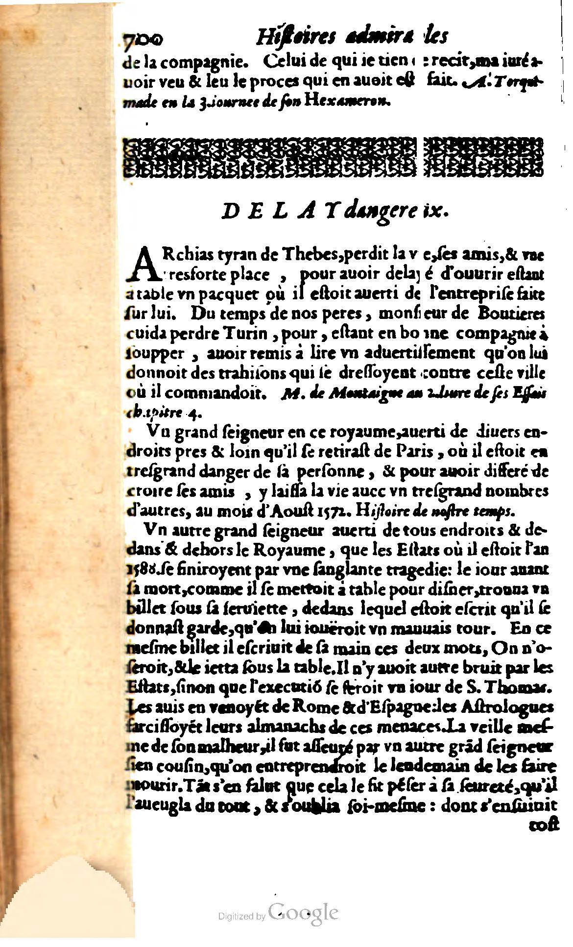 1620 - Samuel Crespin - Trésor d’histoires admirables et mémorables - BCU Lausanne