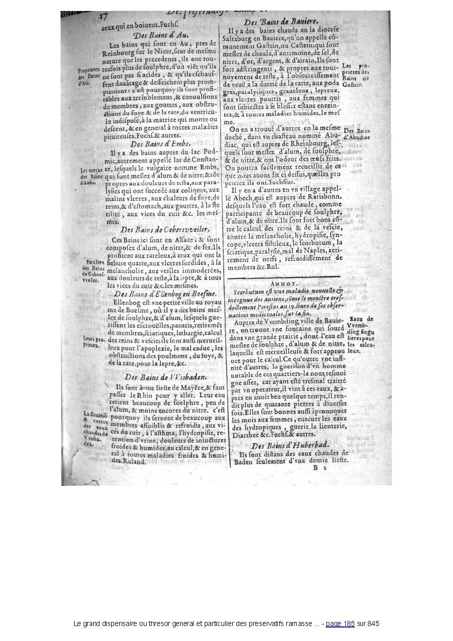 1609 - Étienne Gamonet - Grand dispensaire ou Trésor général et particulier des préservatifs - BIU Santé 1609 - Étienne Gamonet - Grand dispensaire ou Trésor général et particulier des préservatifs - BIU Santé