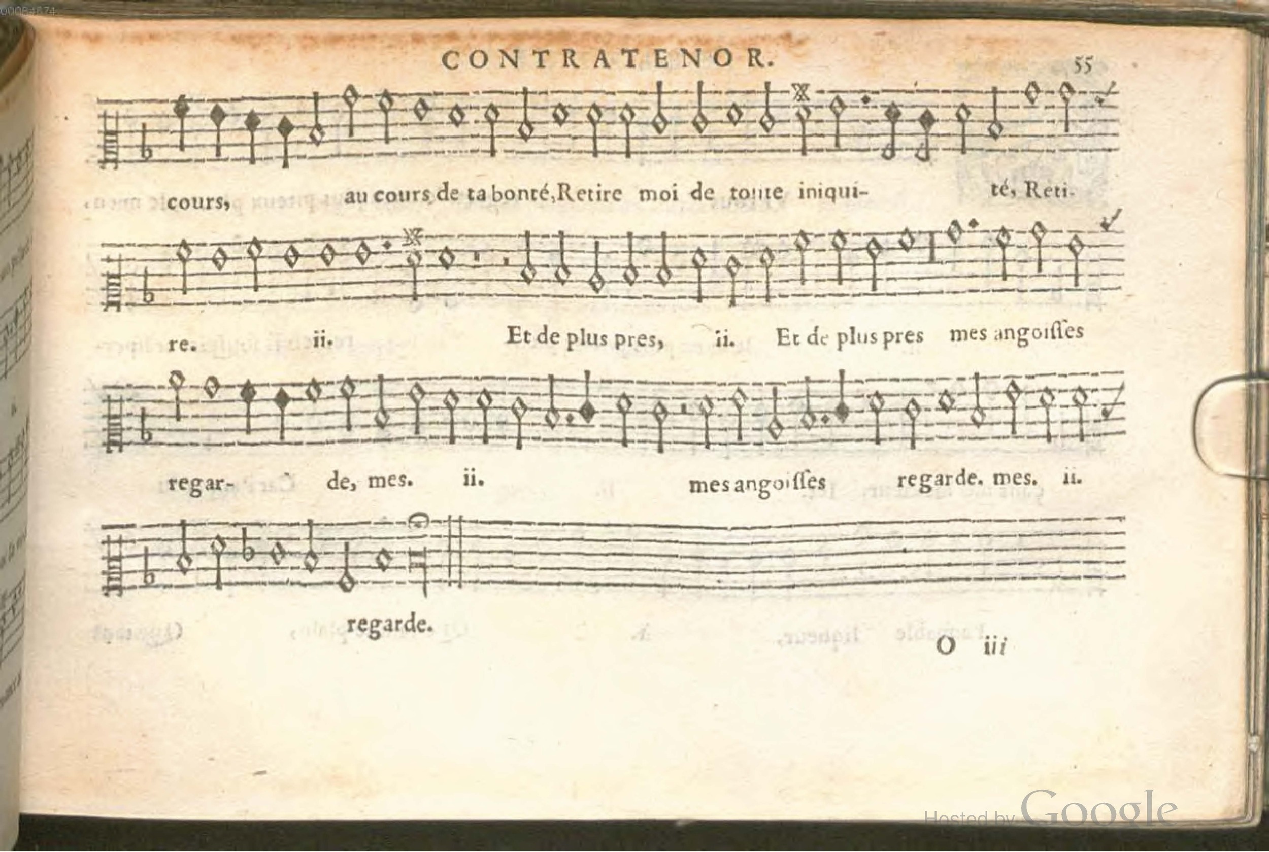 1576 - [Pierre de Saint-André] - Trésor de musique d’Orlande de Lassus Contratenor - BSB Munich