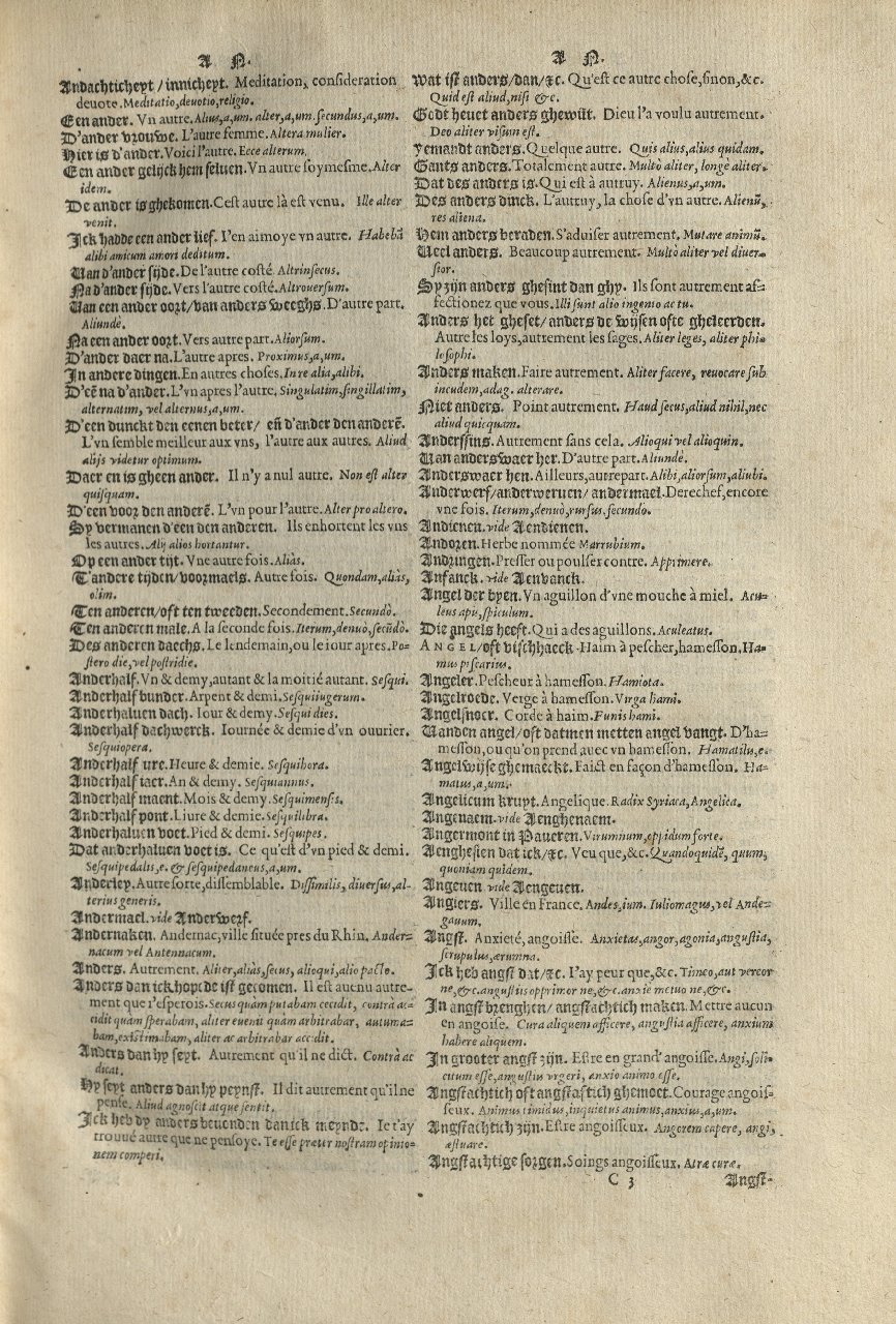 1573 - Christophe Plantin - Trésor du langage bas-allemand - Greifswald 1573 - Christophe Plantin - Trésor du langage bas-allemand - Greifswald