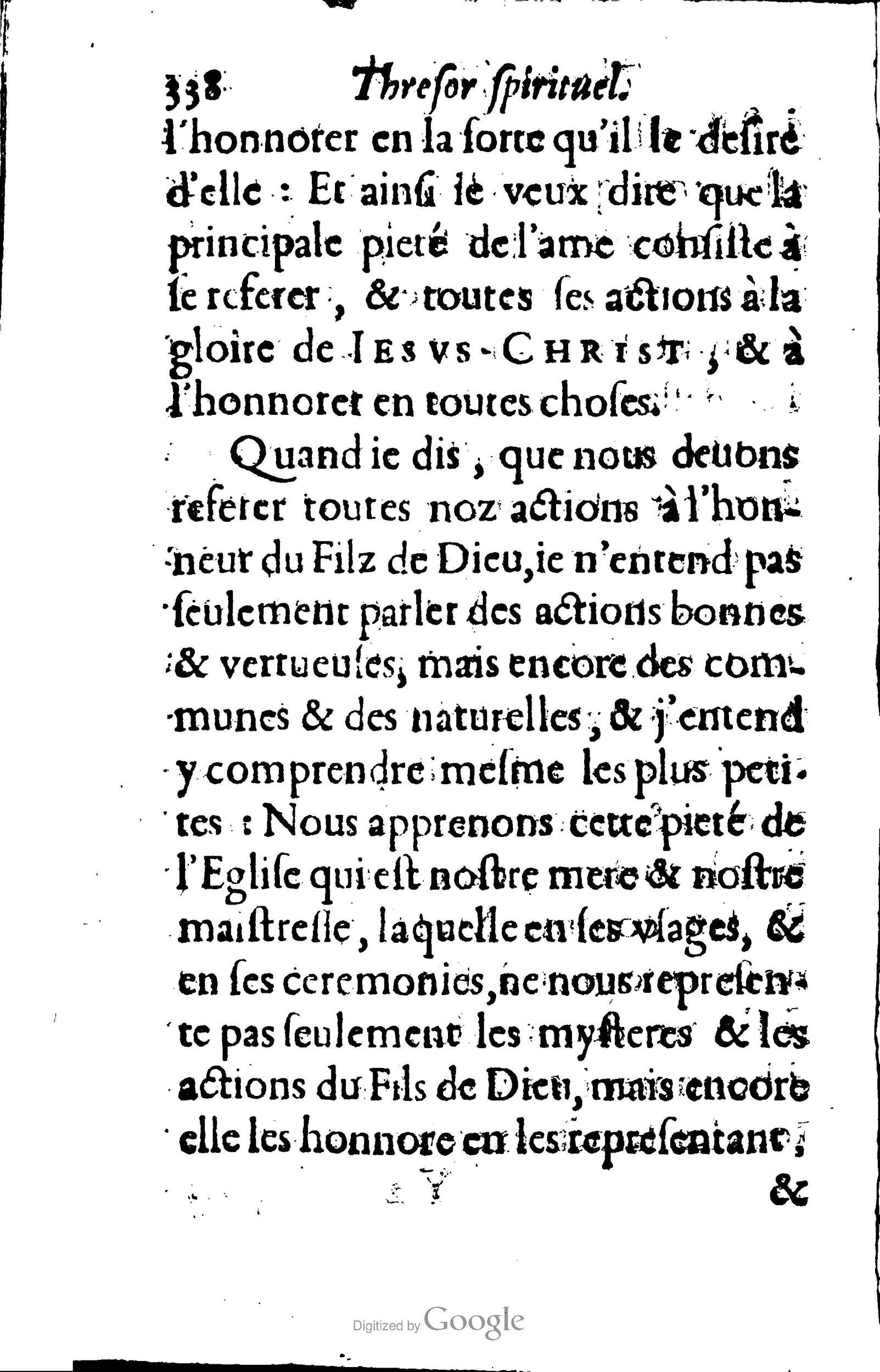 1633 - François Waudré - Trésor spirituel contenant les excellences du christianisme - BM Lyon