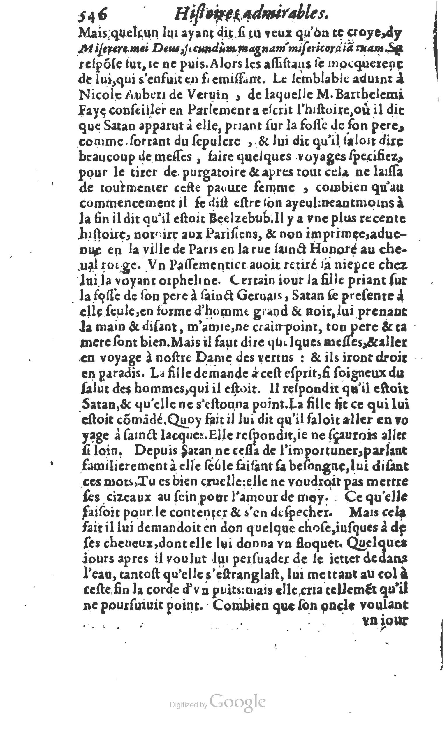 1610 - Paul Marceau - Trésor d’histoires admirables et mémorables - Princeton