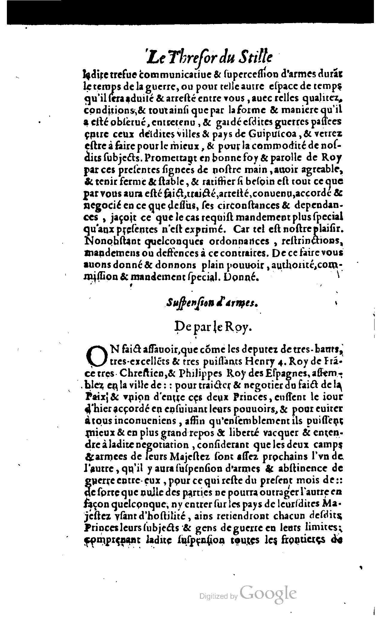 1614 - Jean Richer - Trésor du nouveau style et protocole de la chancellerie de France - BSB Munich