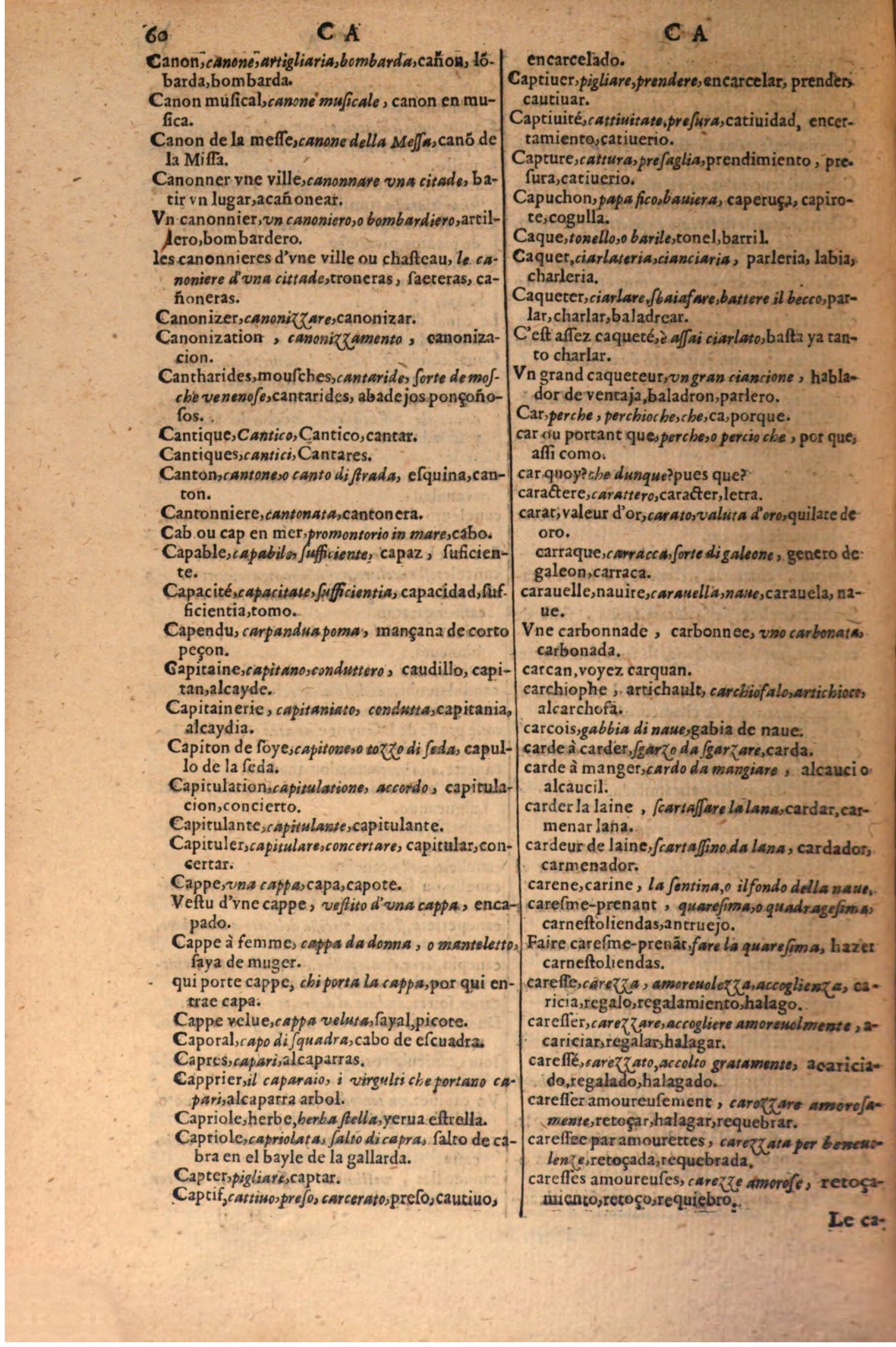 1616 - Pierre de la Rovière - Trésor des trois langues (Seconde partie) - BSB Munich
