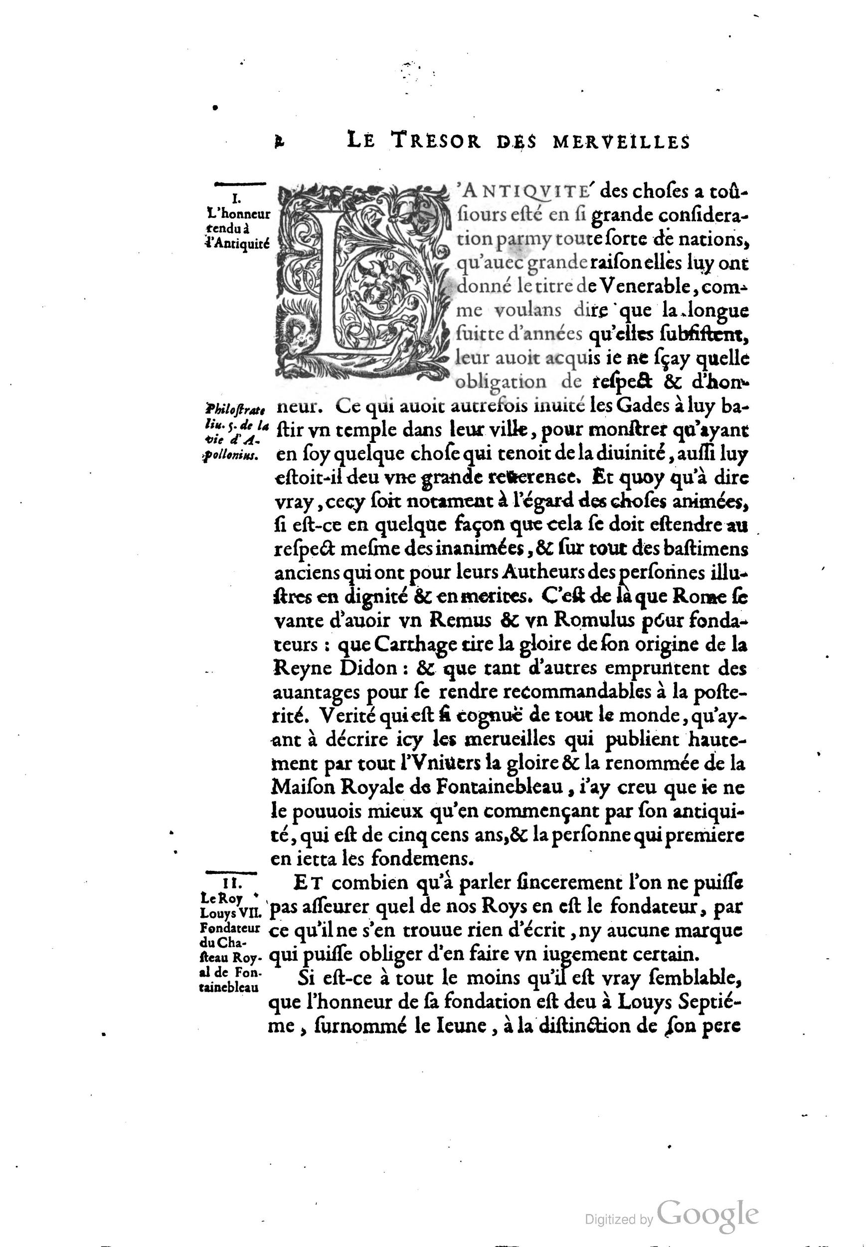 1642 - Sébastien Cramoisy - Trésor des merveilles de la maison royale de Fontainebleau - BM Lyon 1642 - Sébastien Cramoisy - Trésor des merveilles de la maison royale de Fontainebleau - BM Lyon