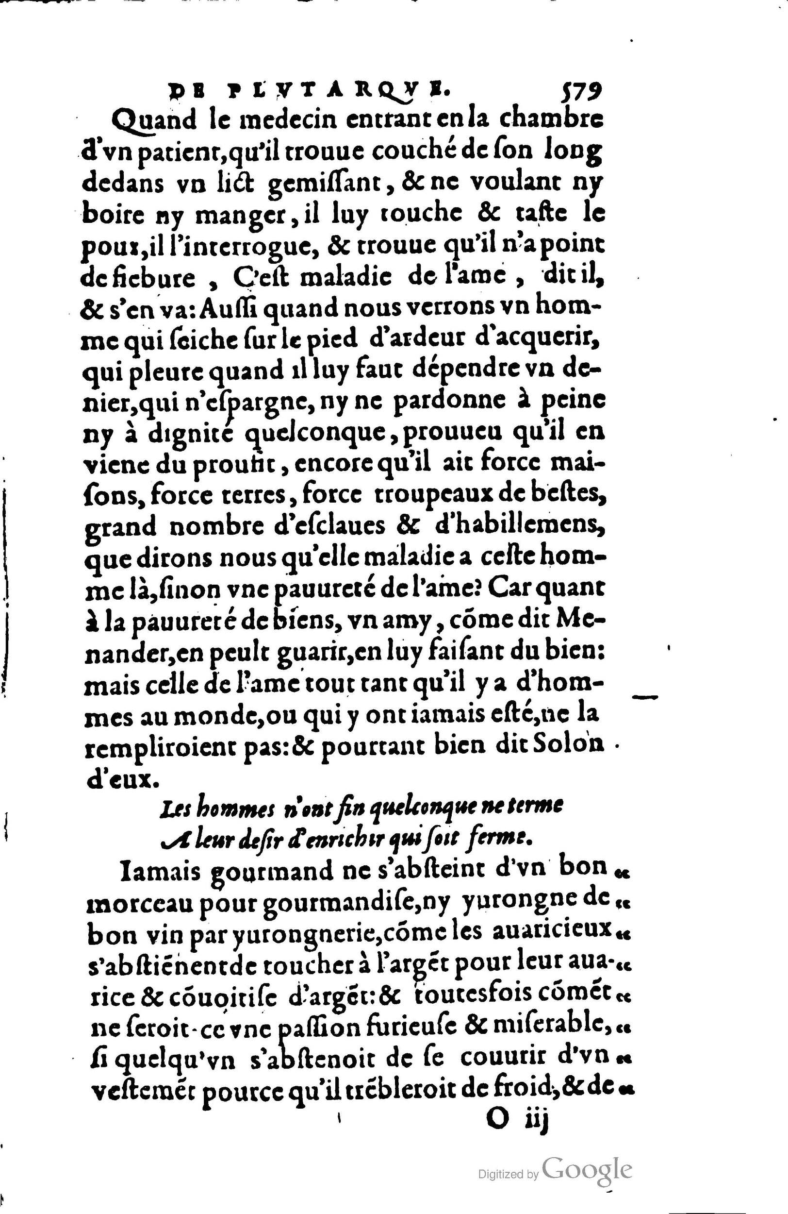 1578 - Jean Poupy - Trésor des morales de Plutarque - BSB Munich