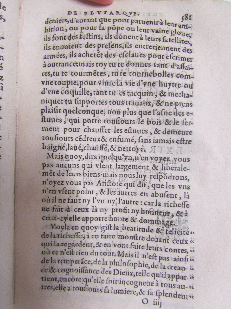 1578 - Jean Poupy - Trésor des morales de Plutarque - Vitré