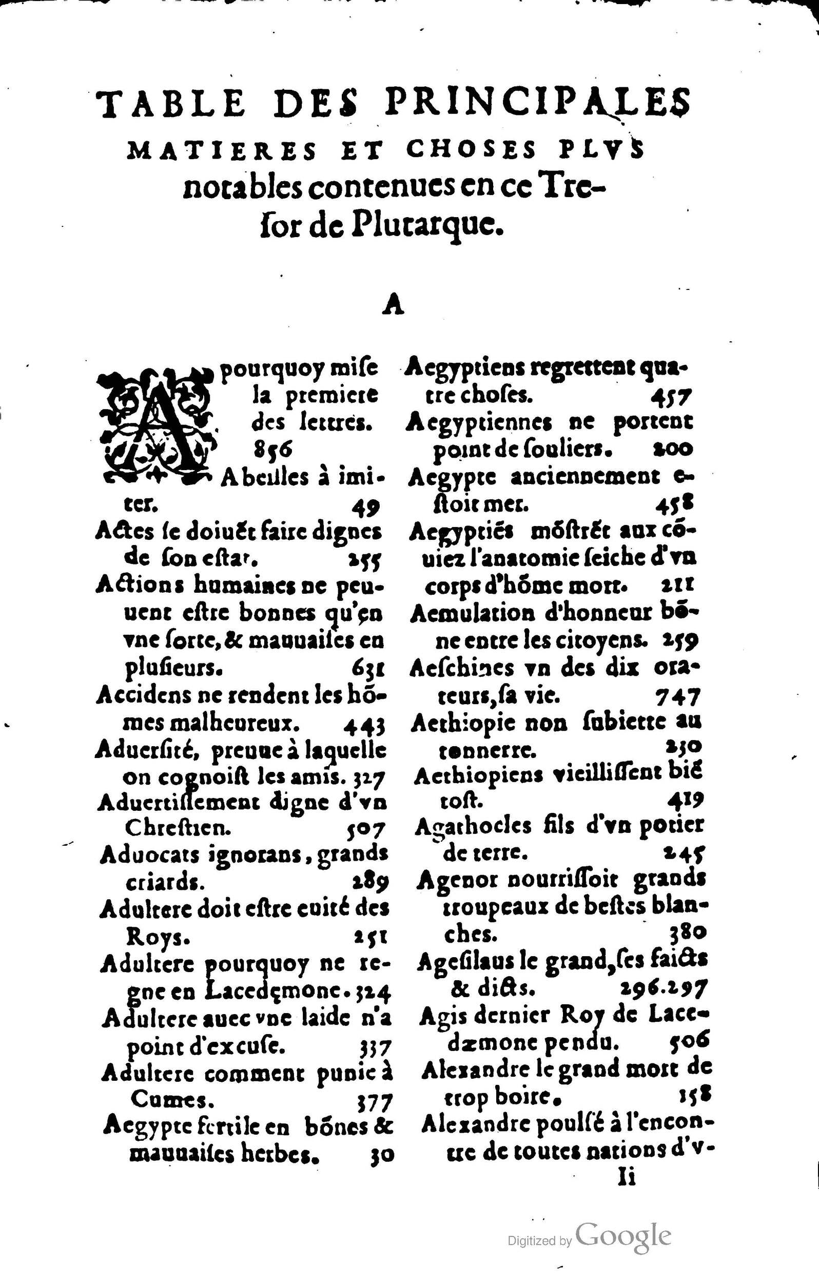 1578 - Jean Poupy - Trésor des morales de Plutarque - BSB Munich