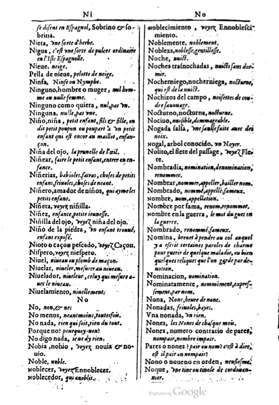 1616 - Veuve Marc Orry - Trésor des deux langues espagnole et française (Première et Seconde parties) - BM Lyon