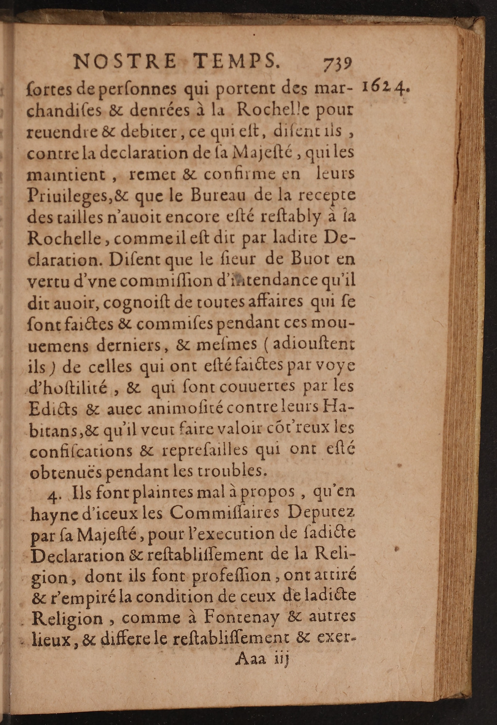 1626 - Joseph Bouillerot - Trésor de l’histoire générale de notre temps - BnF Arsenal
