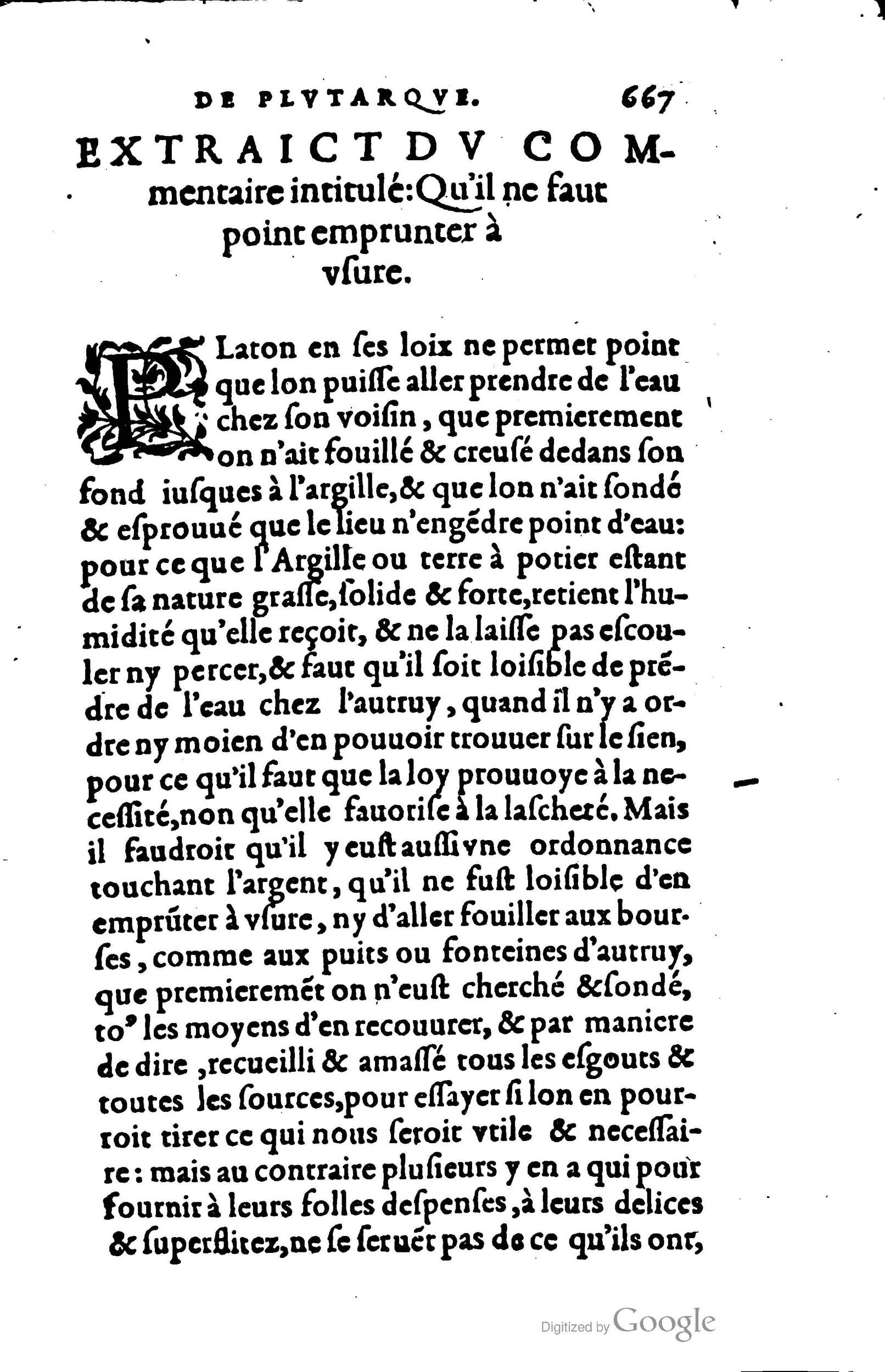 1578 - Jean Poupy - Trésor des morales de Plutarque - BSB Munich