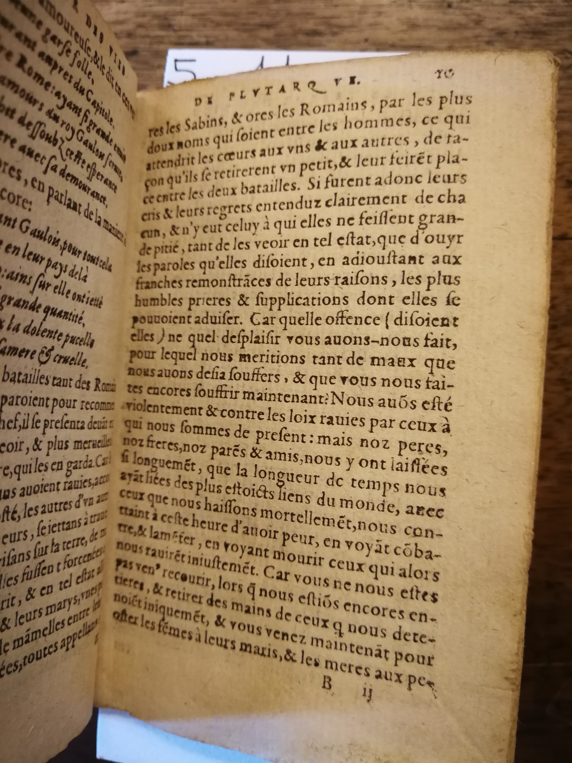 1569 - Benoît Rigaud - Trésor des vies de Plutarque - BNC Florence