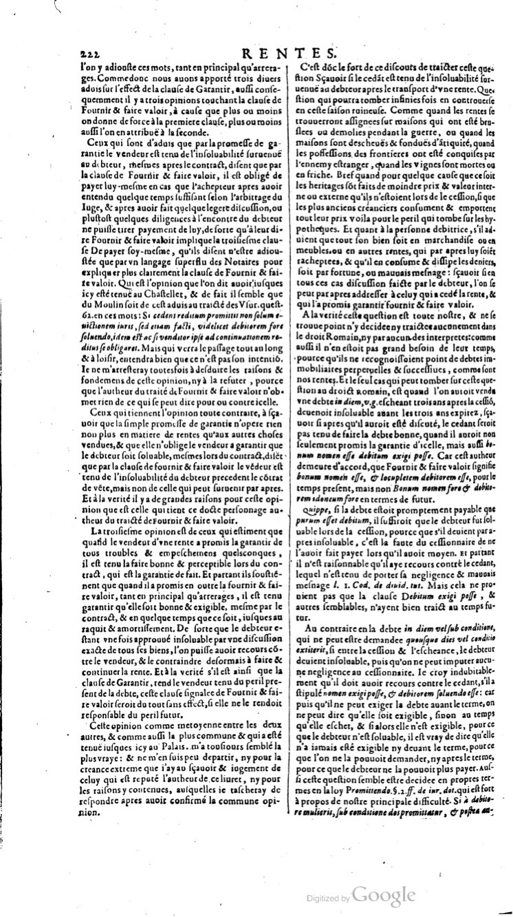 1629 - Veuve Nicolas Buon - Trésor du droit français (21754 T. 3) - BM Lyon