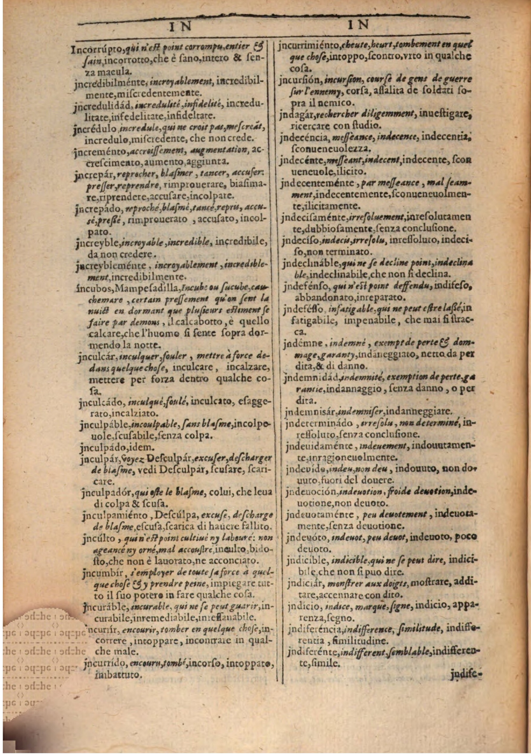 1609 - Philippe Albert et Alexandre Pernet - Trésor des trois langues française, italienne et espagnole (Première partie) - BSB Munich 1609 - Philippe Albert et Alexandre Pernet - Trésor des trois langues française, italienne et espagnole (Première partie) - BSB Munich