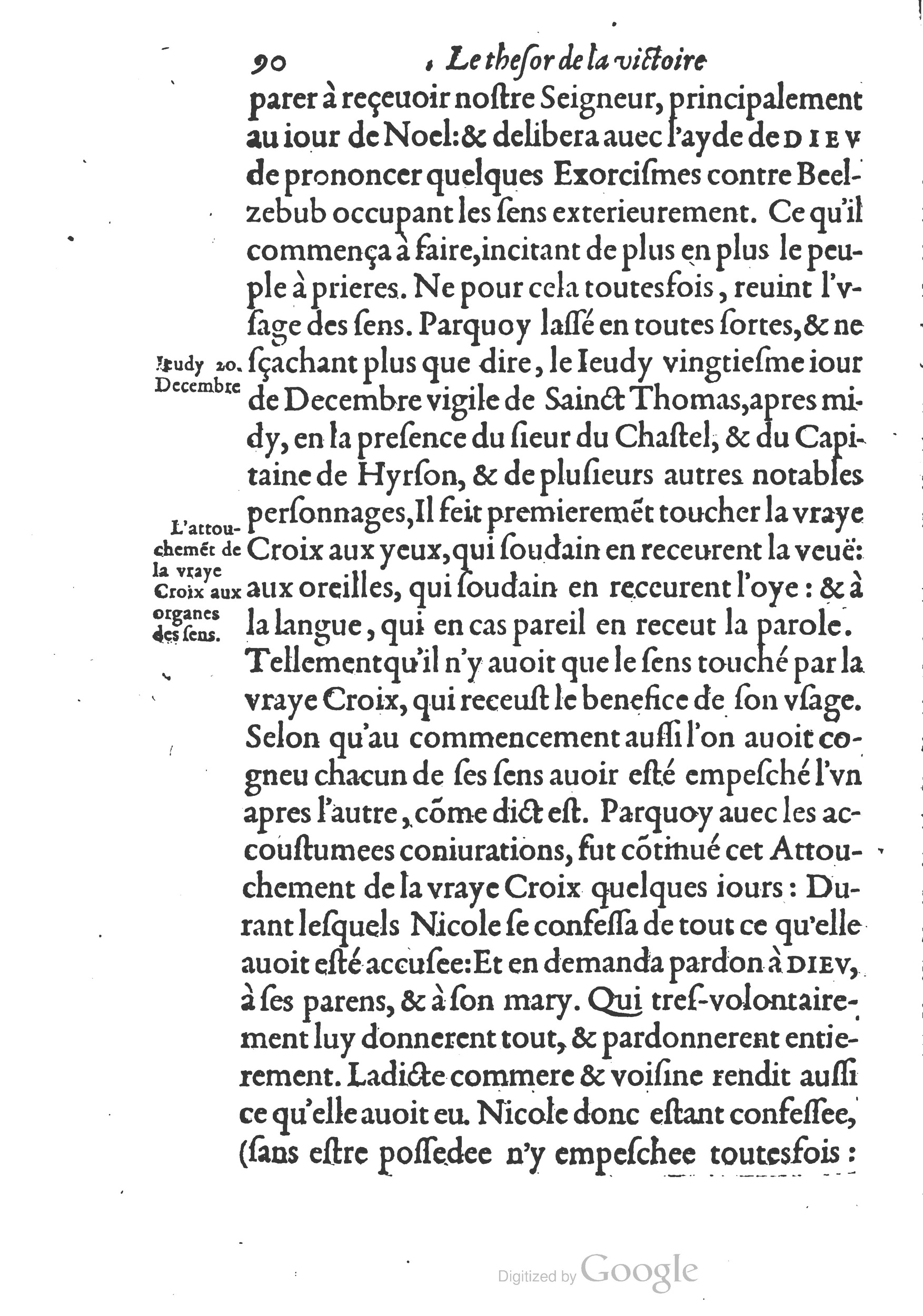1578 - Nicolas Chesneau - Trésor et entière histoire de la triomphante victoire du corps de Dieu sur l’esprit malin - British Library