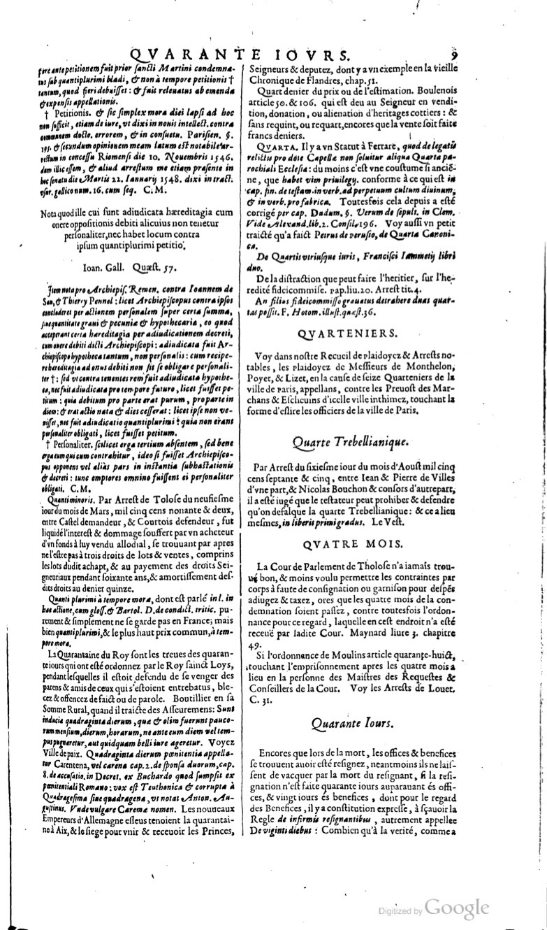 1629 - Veuve Nicolas Buon - Trésor du droit français (21754 T. 3) - BM Lyon