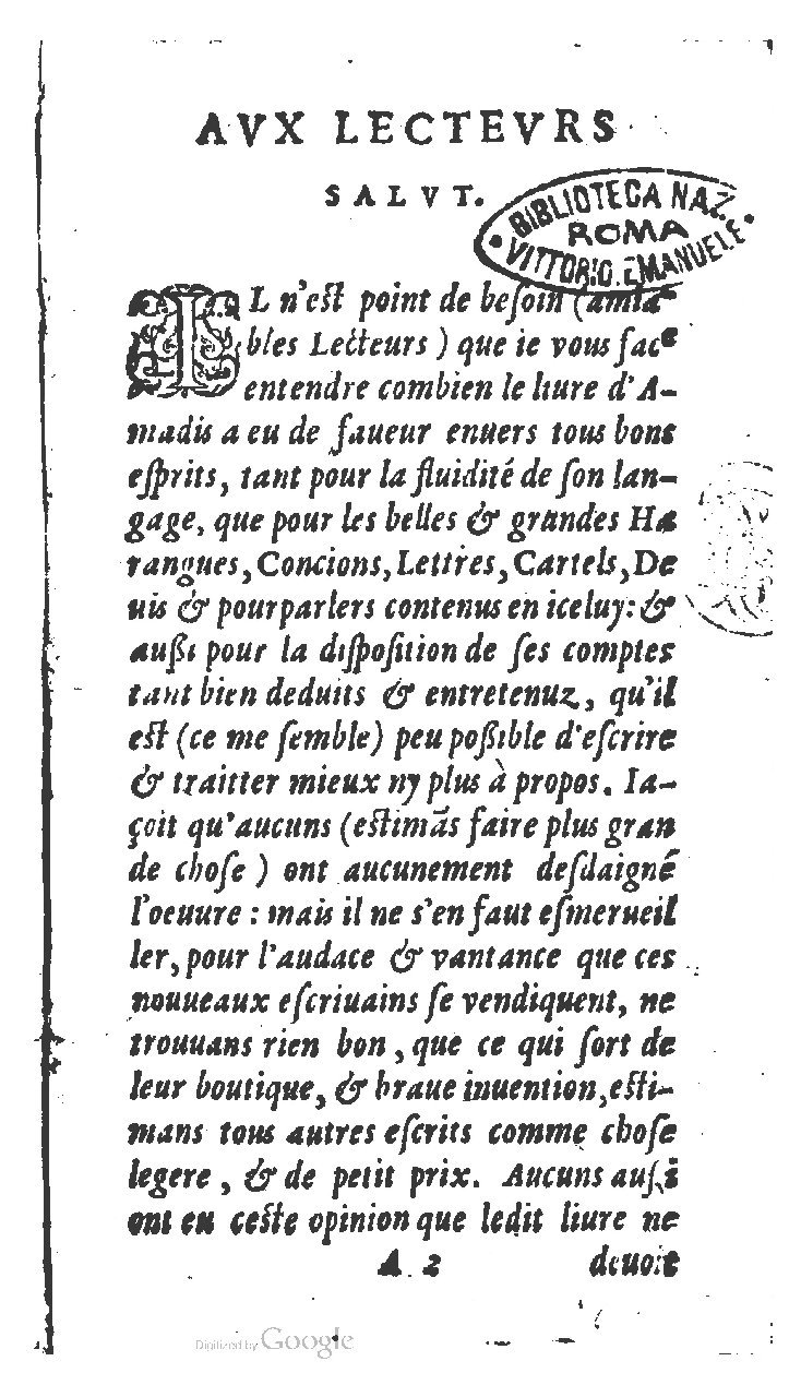 1572 - Jan van Waesberghe - Trésor des Amadis - BNC Rome 1572 - Jan van Waesberghe - Trésor des Amadis - BNC Rome