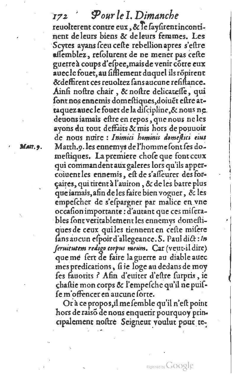 1607 - Nicolas Du Fossé - Trésor quadragésimal - T 01 - BM Lyon