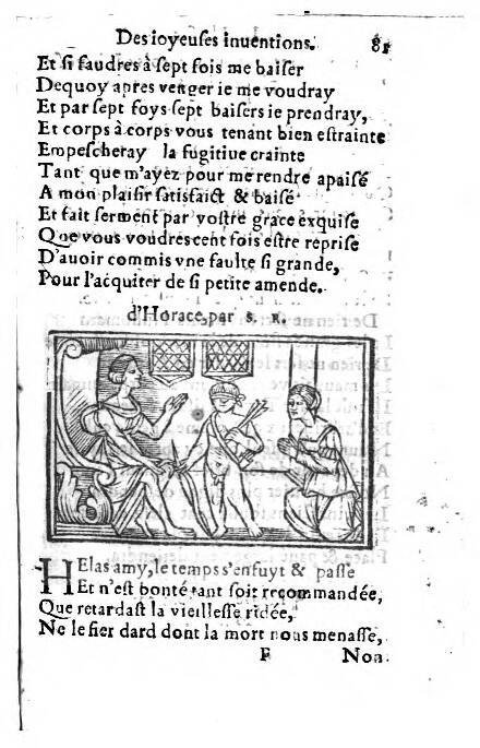 1556c. - Étienne Denise - Trésor des joyeuses inventions du parangon de poésies - ÖNB Vienne