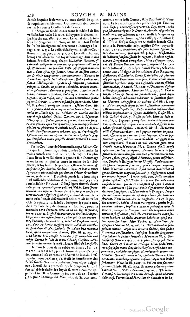 1629 - Veuve Nicolas Buon - Trésor du droit français (29620 T. 1) - BM Lyon