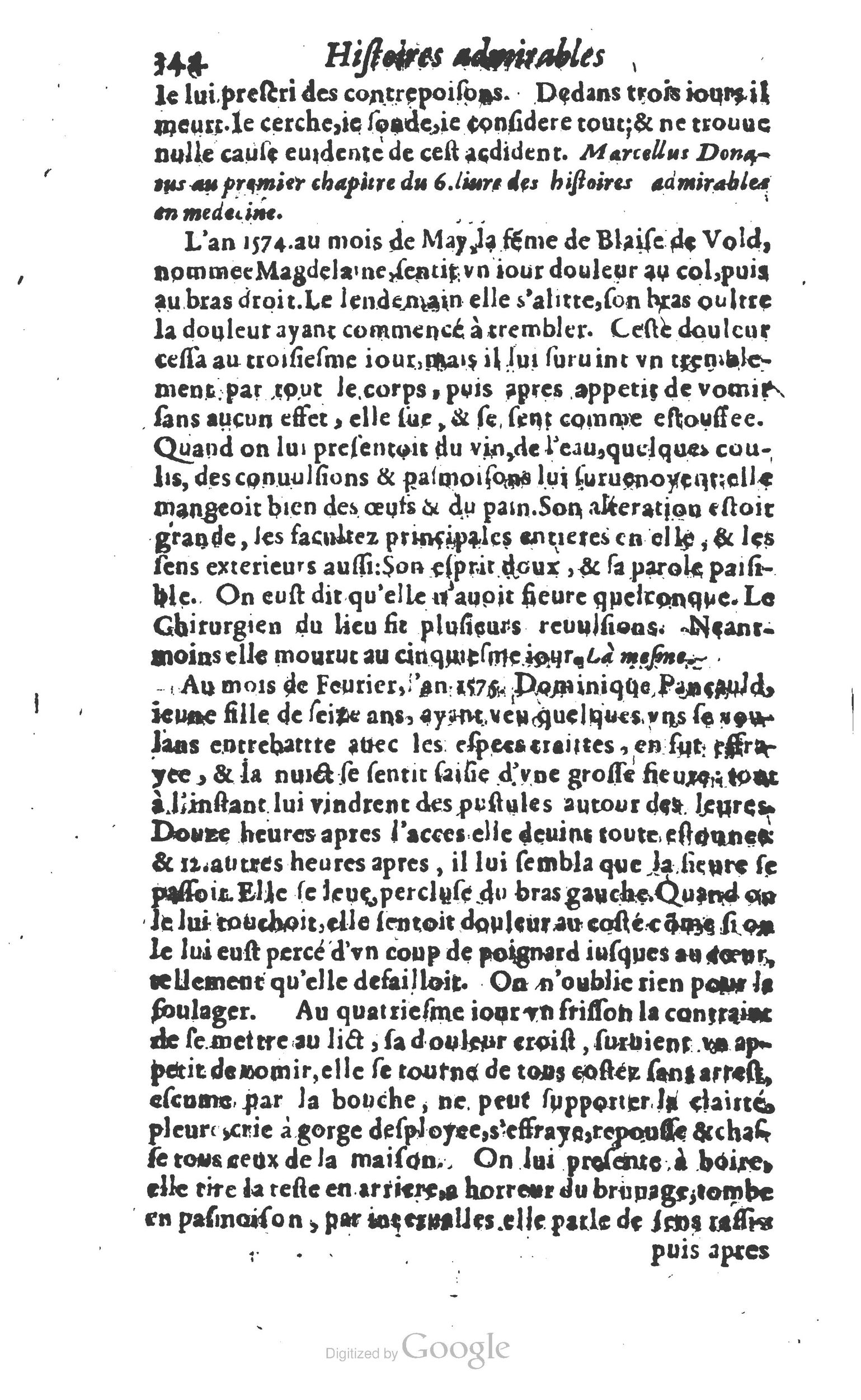 1610 - Paul Marceau - Trésor d’histoires admirables et mémorables - Princeton