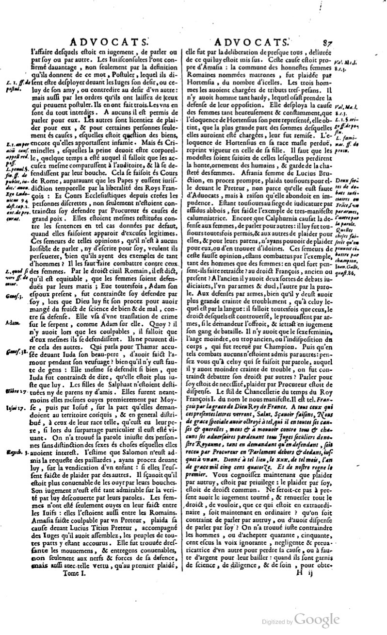 1629 - Veuve Nicolas Buon - Trésor du droit français (21754 T. 1) - BM Lyon