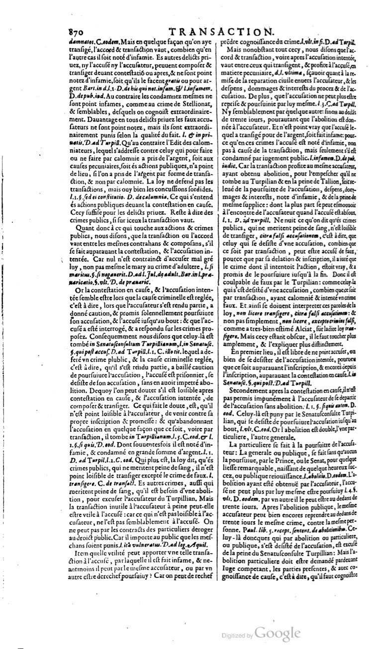 1629 - Veuve Nicolas Buon - Trésor du droit français (21754 T. 3) - BM Lyon