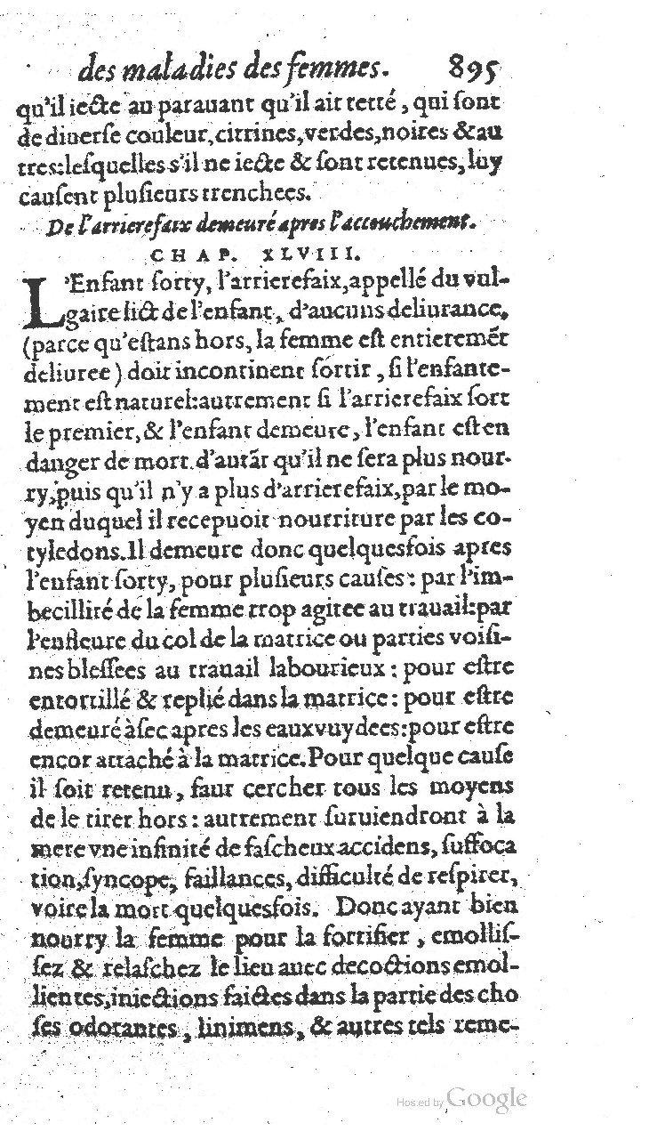1585 - Jacques du Puis - Trésor des remèdes secrets pour les maladies des femmes - BnF