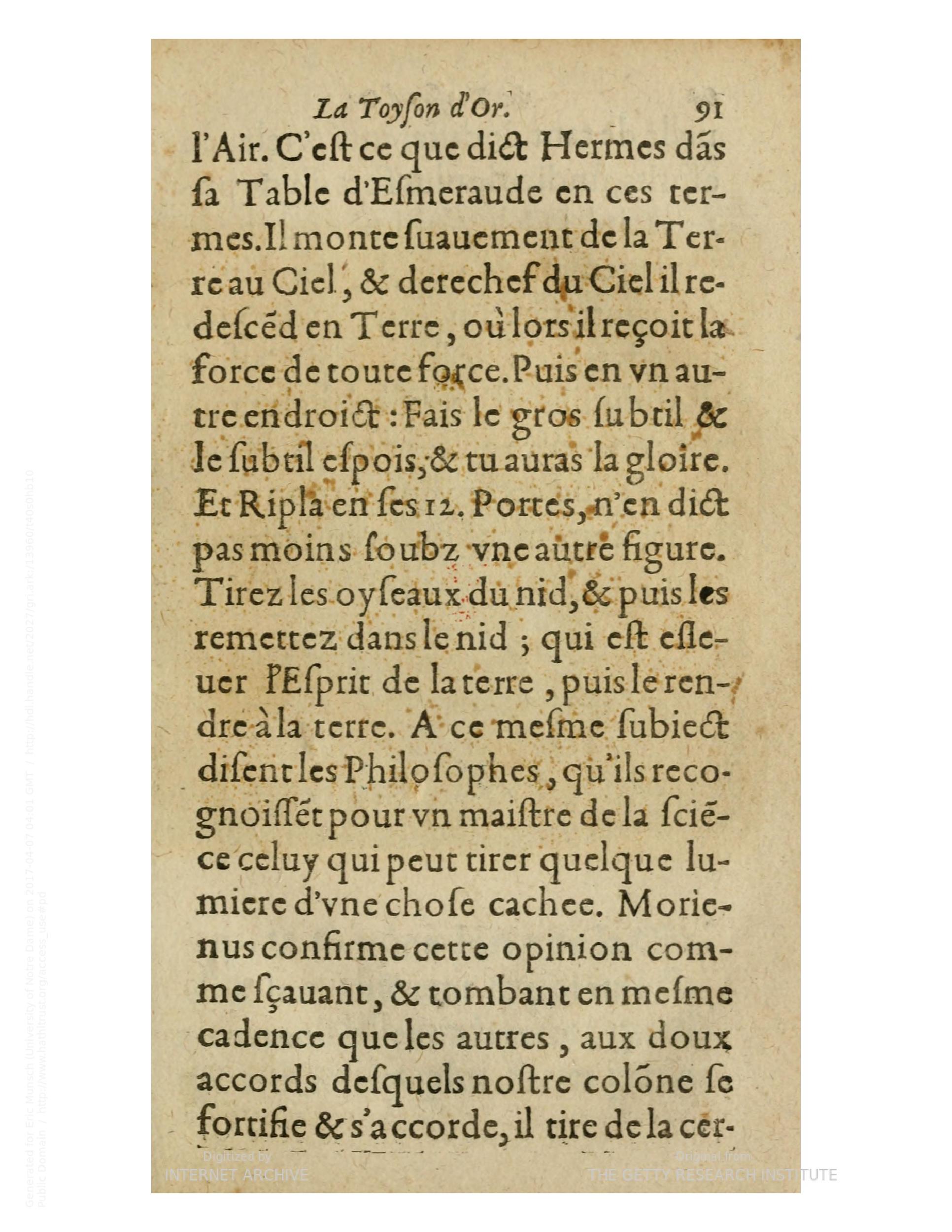 1612 - Charles Sevestre - Toison d’or ou la fleur des trésors - Getty Research Institute