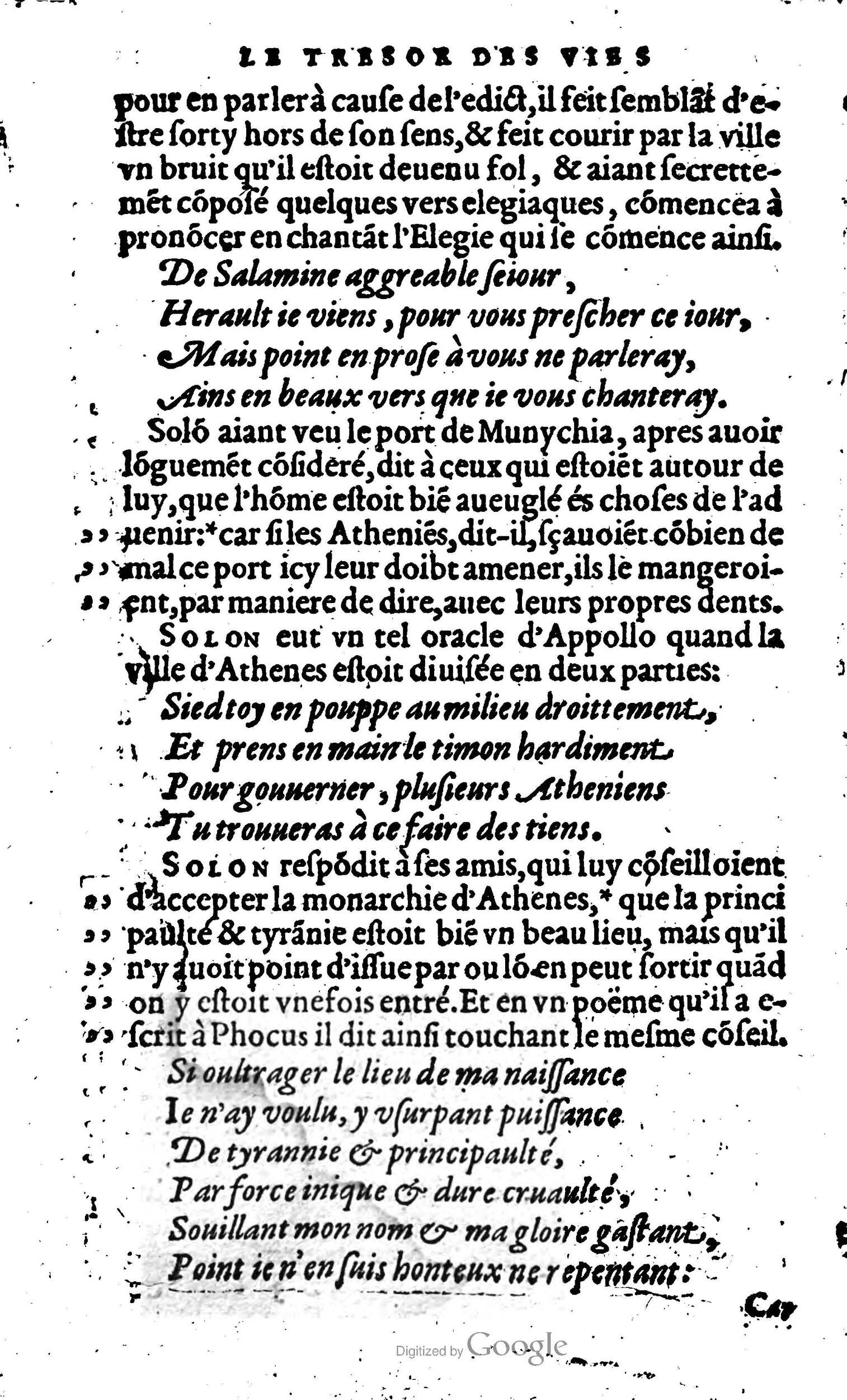 1568 - Willem Silvius - Trésor des vies de Plutarque - Anvers Plantin-Moretus