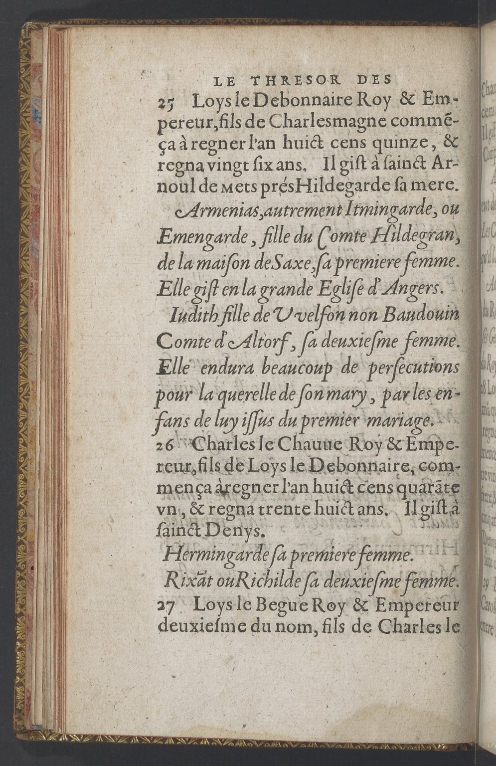 1603 - Galiot Corrozet - Trésor des histoires de France - BnF Tolbiac