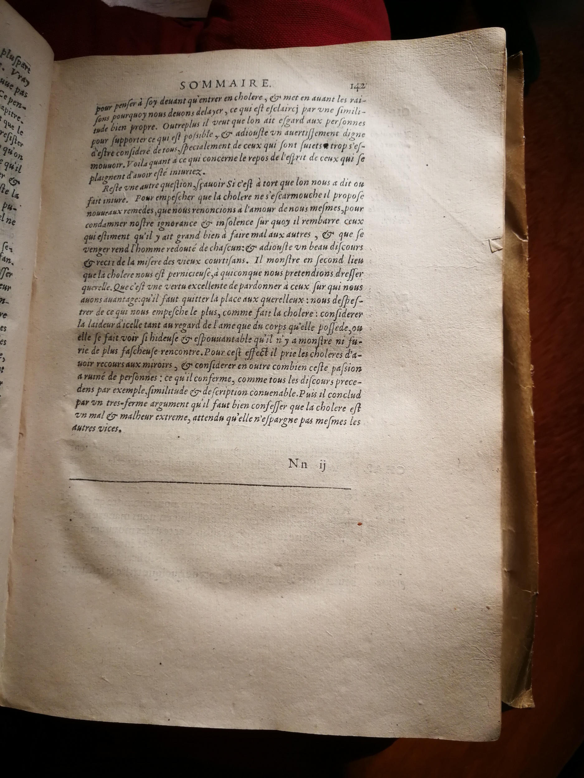 1595 - Jean Houzé - Œuvres morales et mêlées de Sénèque, Trésor de philosophie morale - T. 1 - BnF