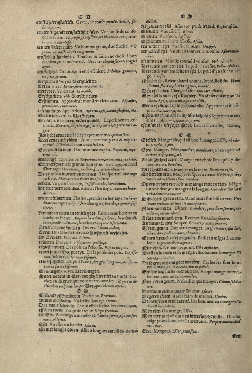 1573 - Christophe Plantin - Trésor du langage bas-allemand - Greifswald