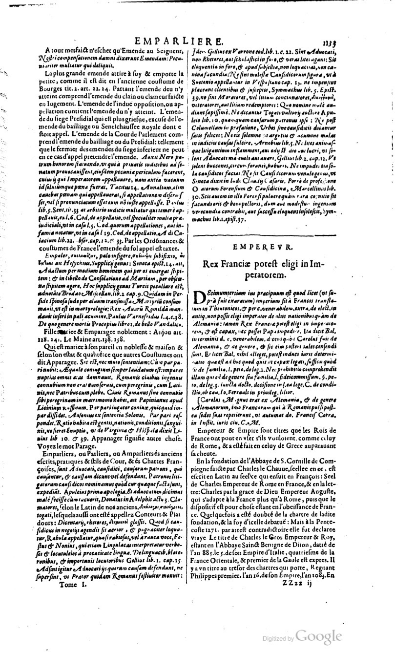 1629 - Veuve Nicolas Buon - Trésor du droit français (29620 T. 1) - BM Lyon