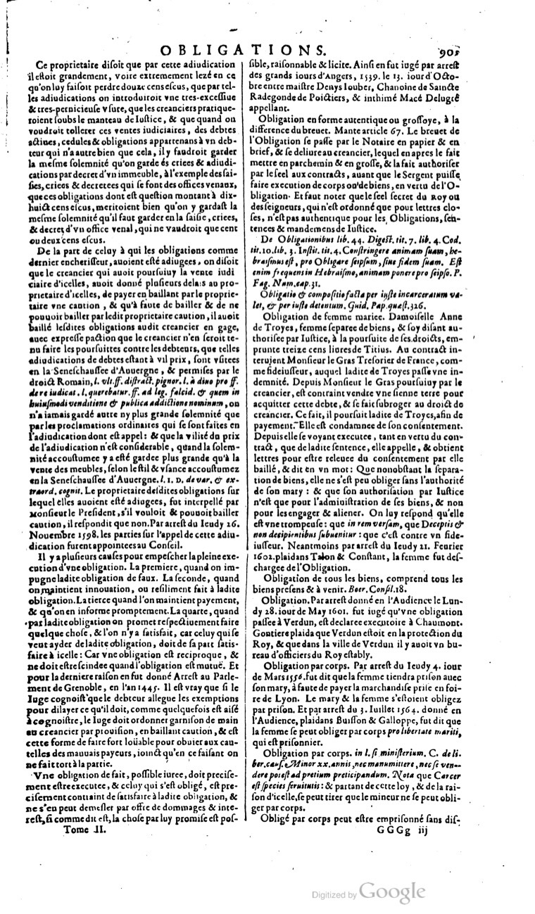 1629 - Veuve Nicolas Buon - Trésor du droit français (21754 T. 2) - BM Lyon