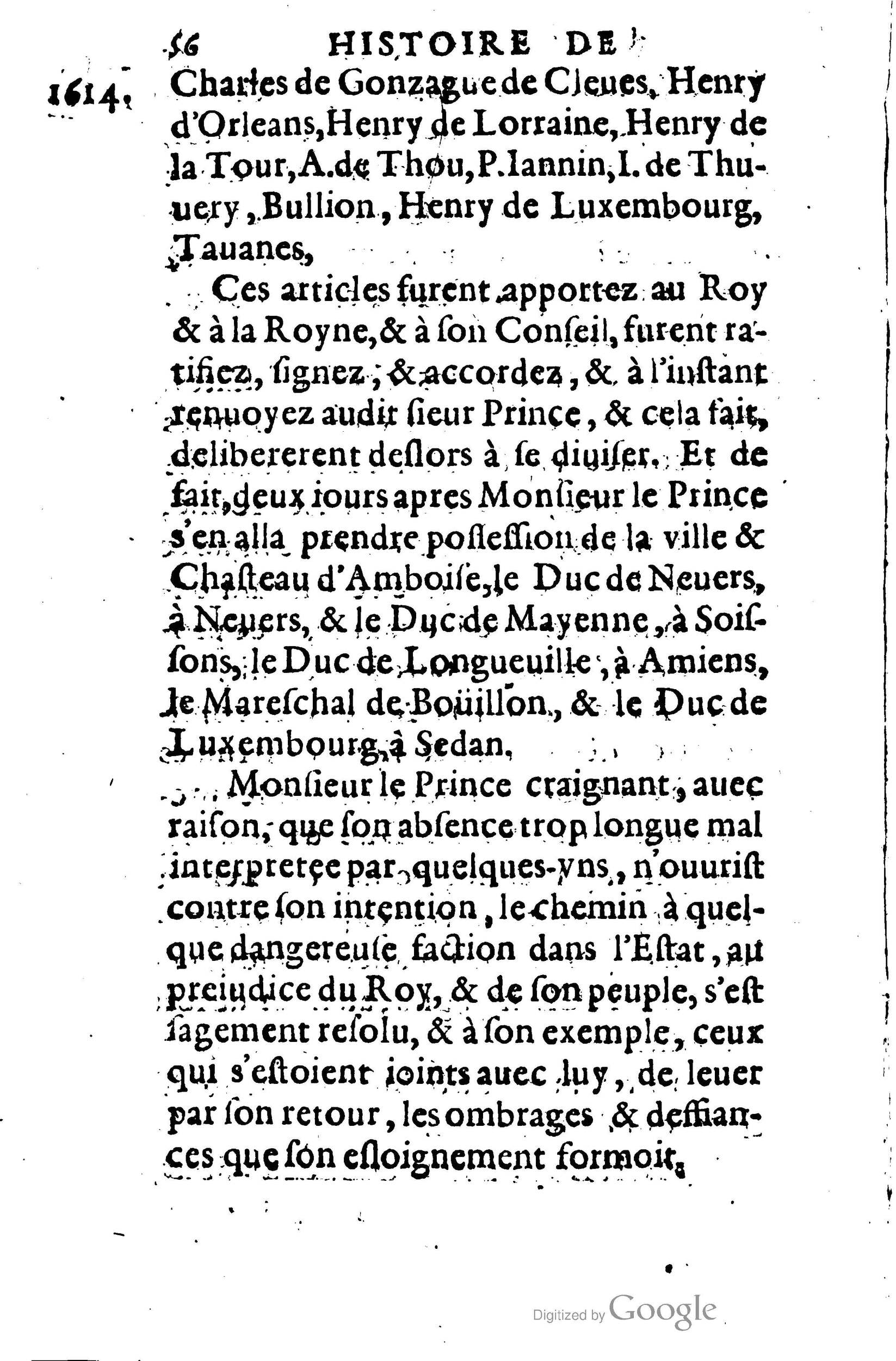 1623 - Joseph Bouillerot - Trésor de l’histoire générale de notre temps - BM Lyon