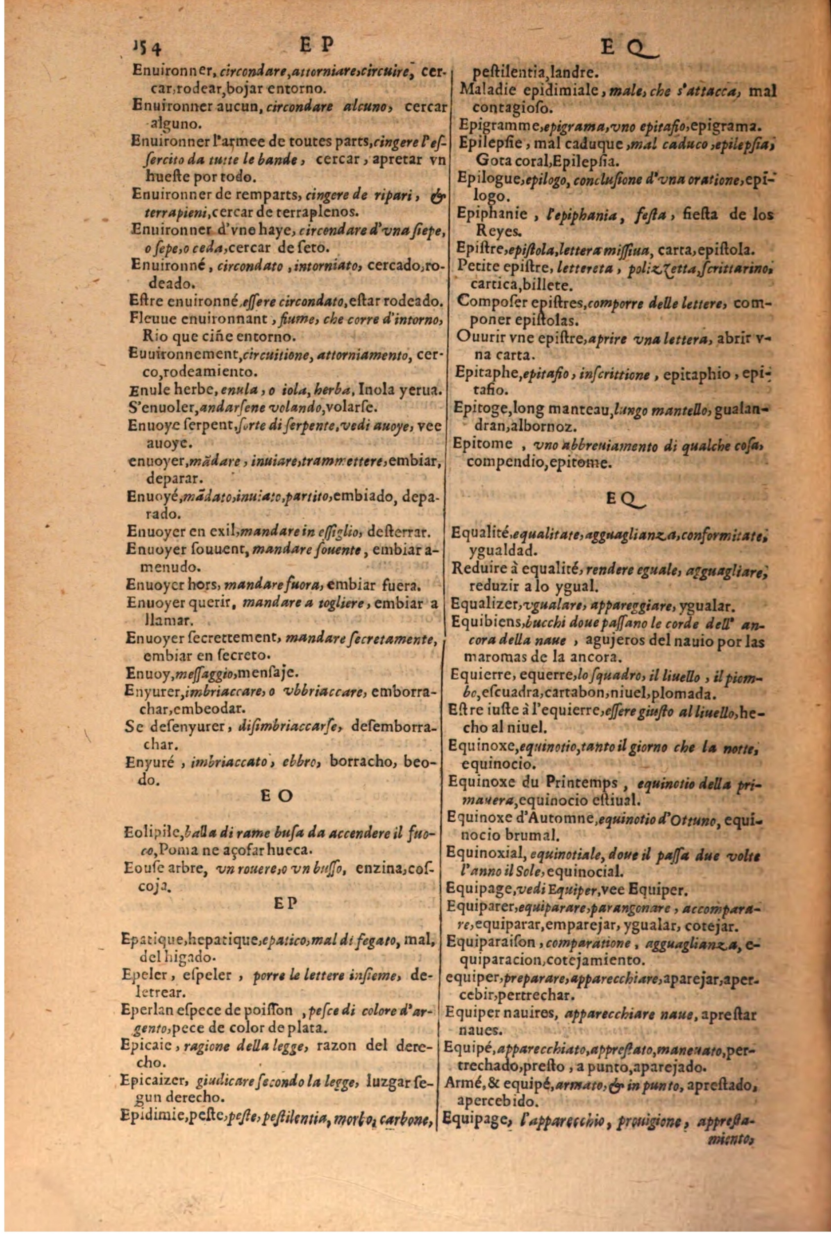 1616 - Pierre de la Rovière - Trésor des trois langues (Seconde partie) - BSB Munich