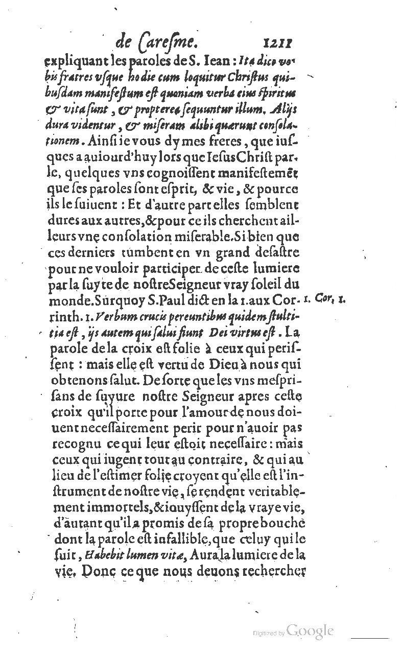 1607 - Nicolas Du Fossé - Trésor quadragésimal - T 01 - BM Lyon