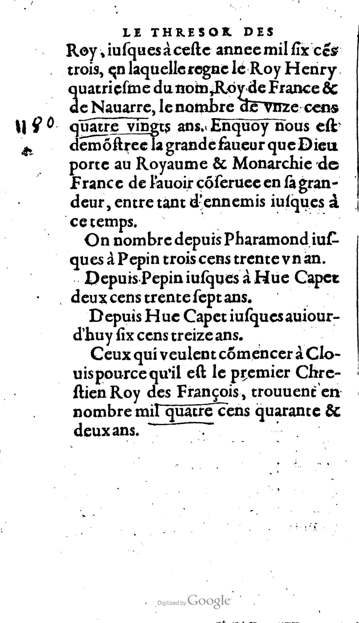 1604 - Galiot Corrozet - Trésor des histoires de France - BNC Florence