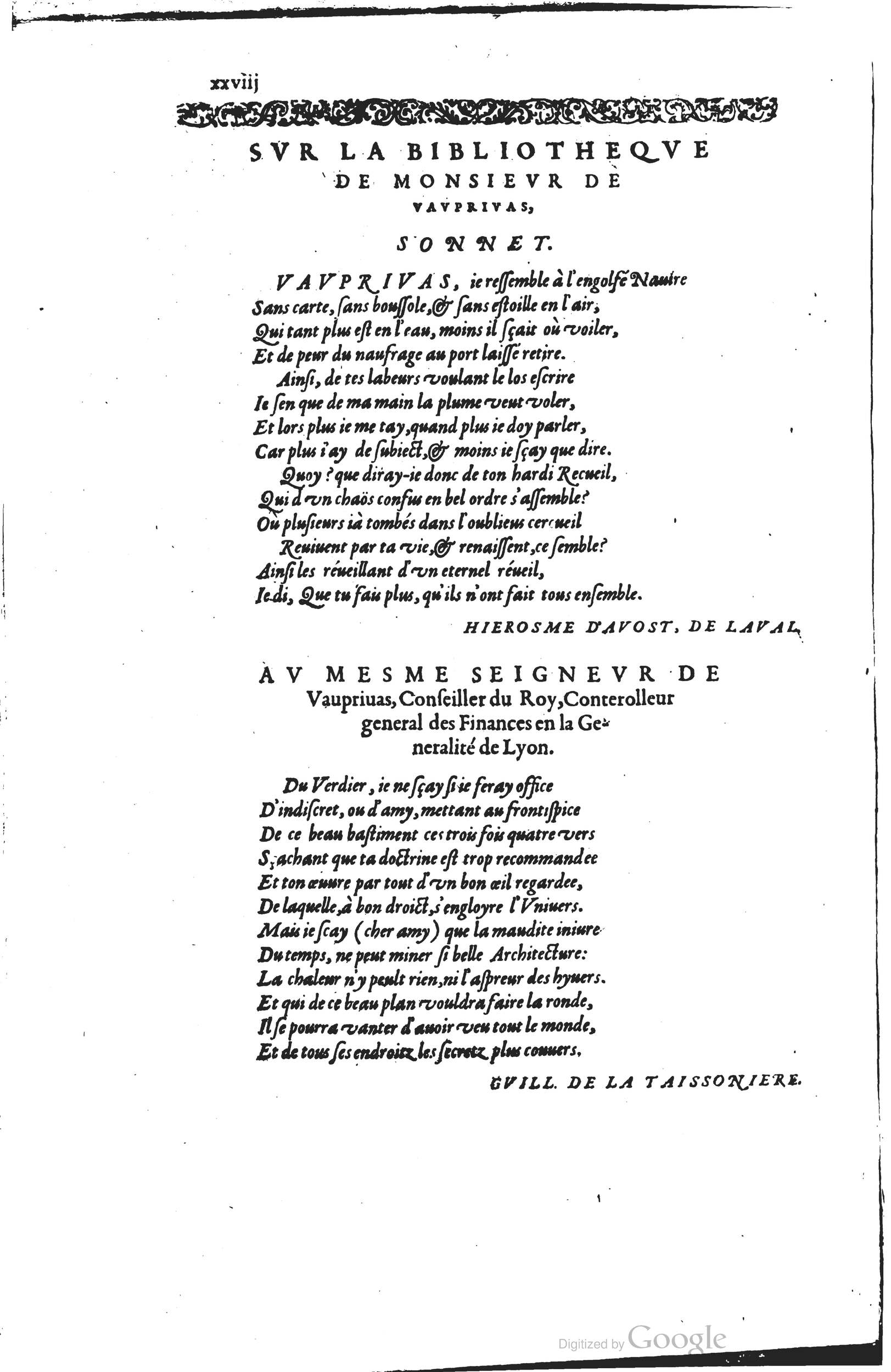 1585 - Barthélemy Honorat - Bibliothèques françaises - BSB Munich