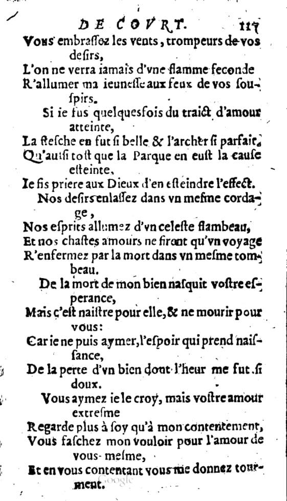 1606 - Théodore Reinsart - Trésor des chansons amoureuses recueillies des plus excellents airs de cour - Livre I - NK ČR Prague